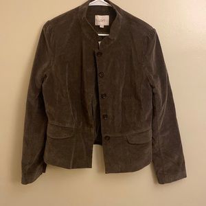 NWT Soft Velvety Brown Loft Jacket (12)